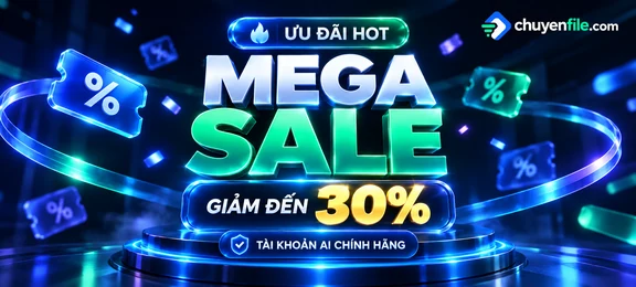Mega Sale phần mềm và tài khoản