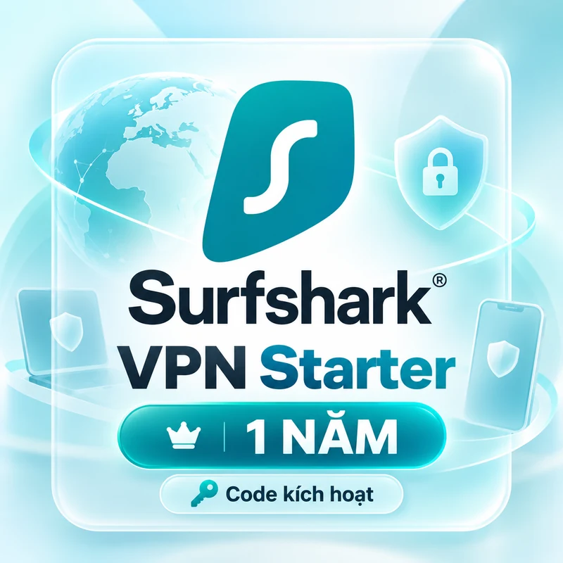 Ảnh ưu đãi Surfshark VPN Starter 1 năm - Code kích hoạt trên ChuyenFile